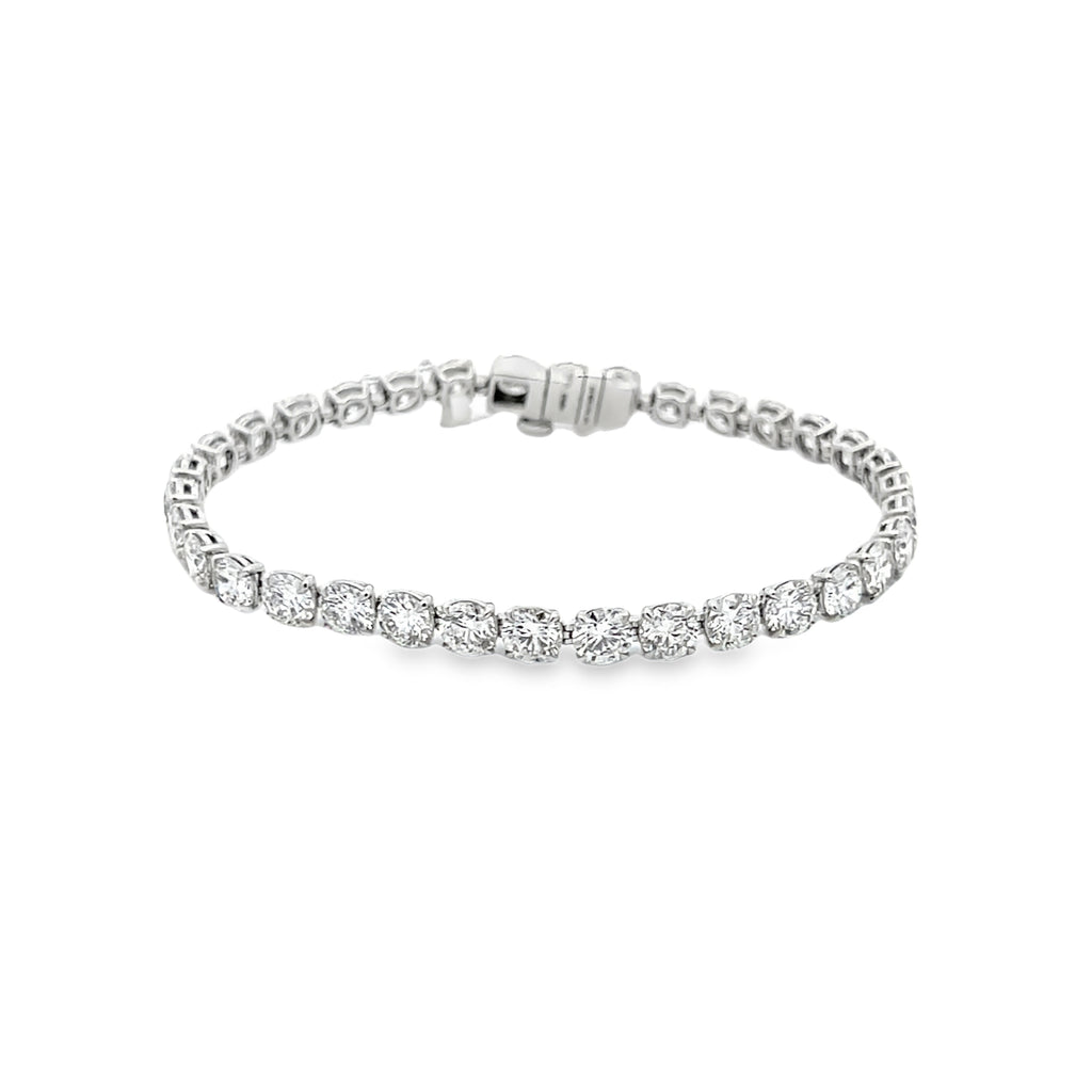 Lab-Grown Floating Round Tennis Bracelet