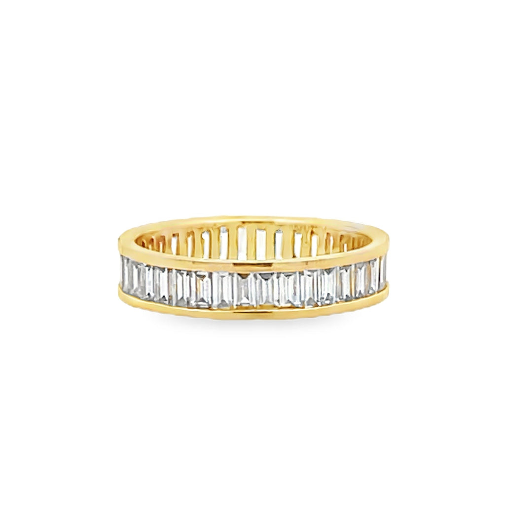 Lab-Grown Channel Set Baguette Eternity Band