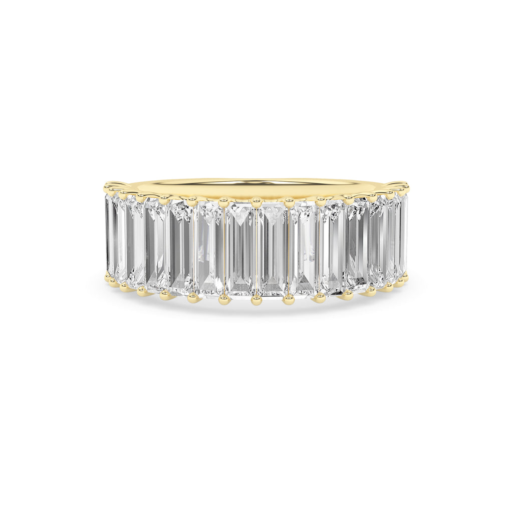 Lab-Grown Baguette Wedding Band