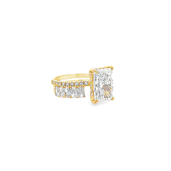 Lab-Grown Radiant Open Shank Wedding Band