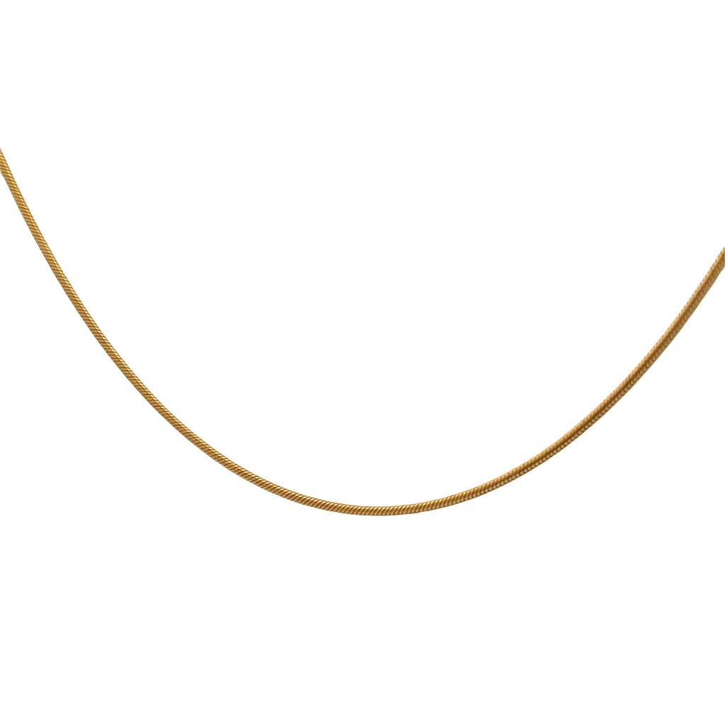 14K Yellow Gold-Filled Round Snake Chain