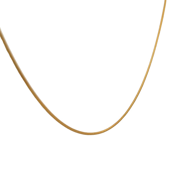 14K Yellow Gold-Filled Round Snake Chain