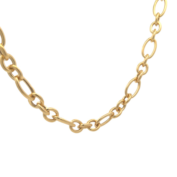 14K Yellow Gold Micron Figaro Chain