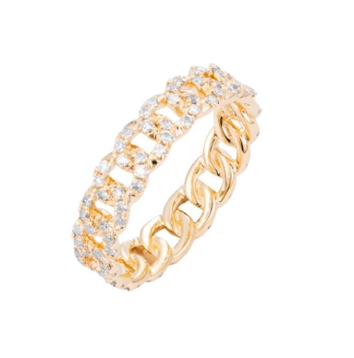 Diamond Cuban Eternity Ring