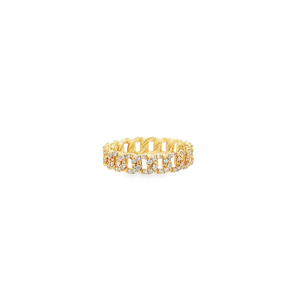 Diamond Cuban Eternity Ring