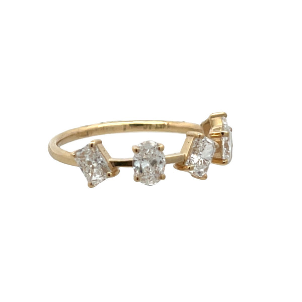 Lab-Grown Negative Space Multi-Shape Band