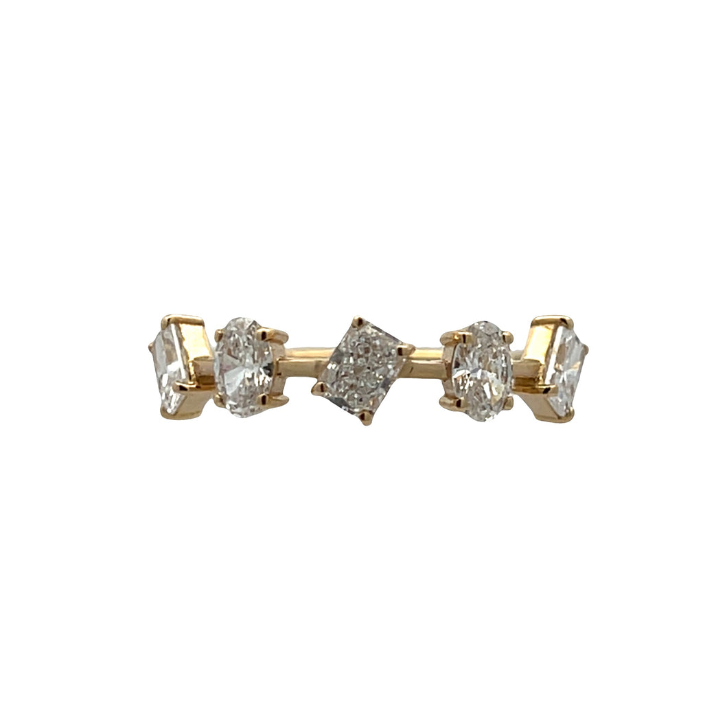 Lab-Grown Negative Space Multi-Shape Band