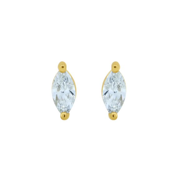 Dainty Marquise Diamond Studs