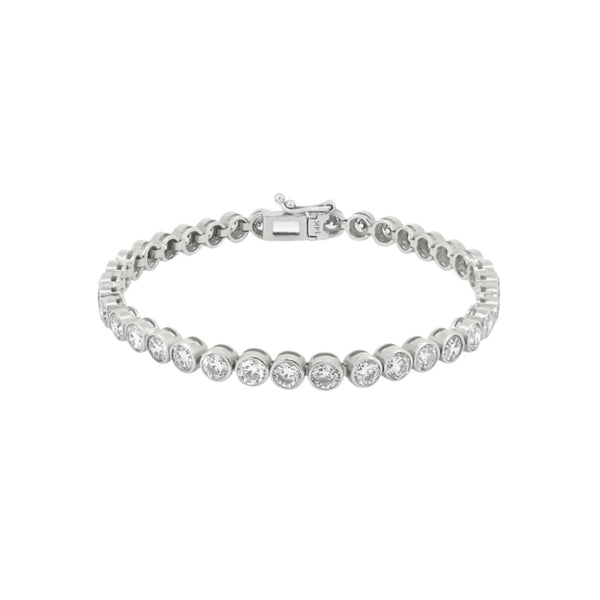 7.00 CTW Round Diamond Bezel Tennis Bracelet