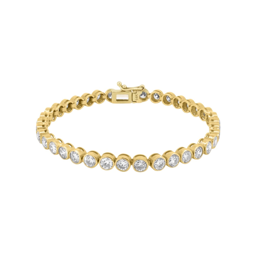 7.00 CTW Round Diamond Bezel Tennis Bracelet