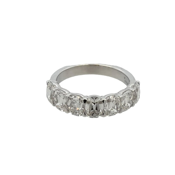 Lab-Grown Antique Cushion 7 Stone Band