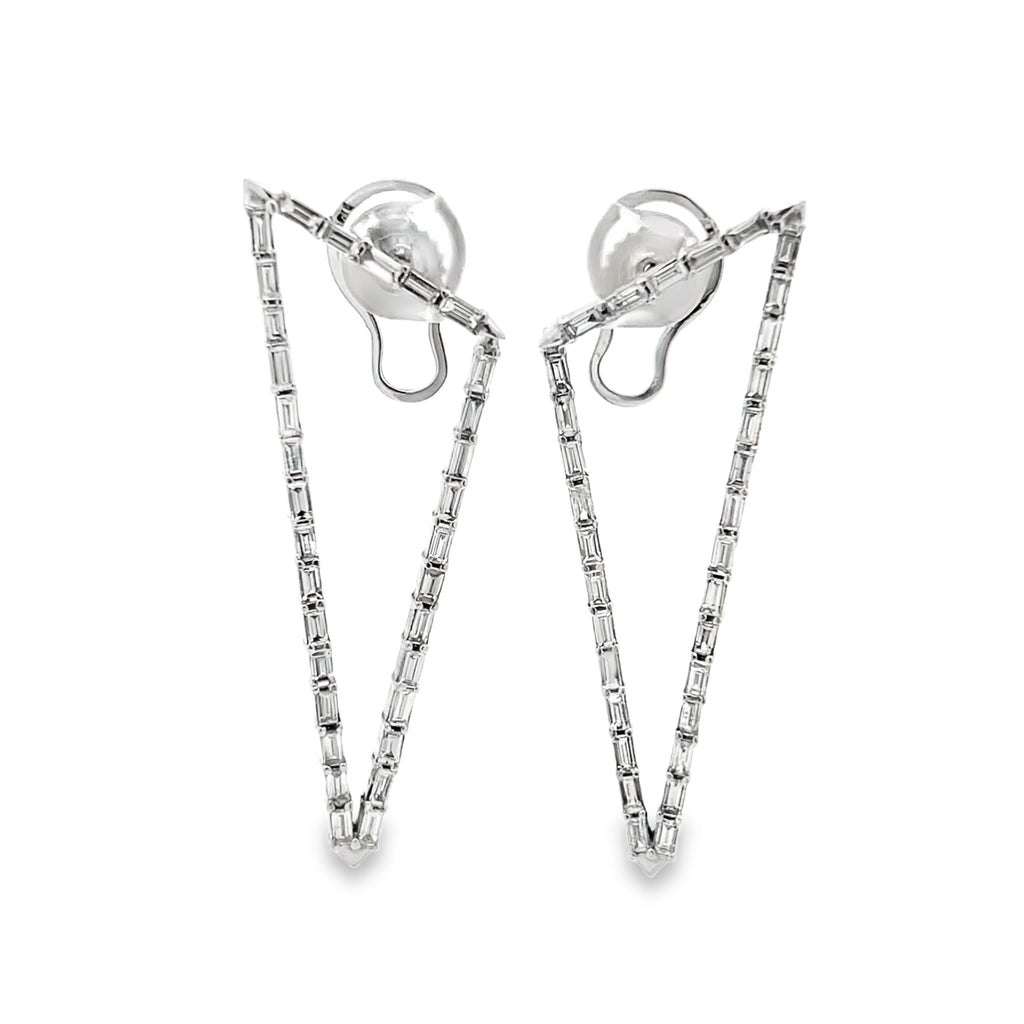 Triangular Baguette Earrings