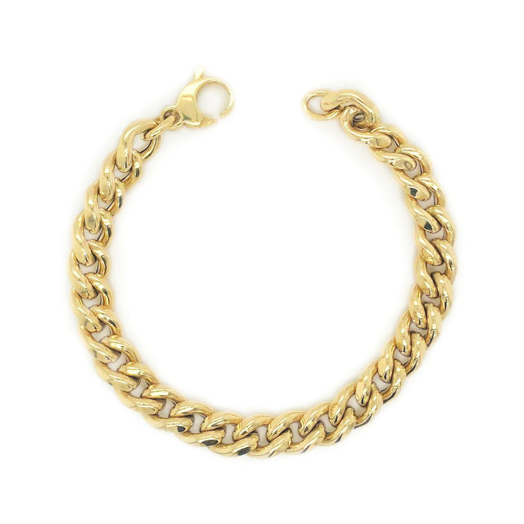 14k Gold Curb Link Bracelet