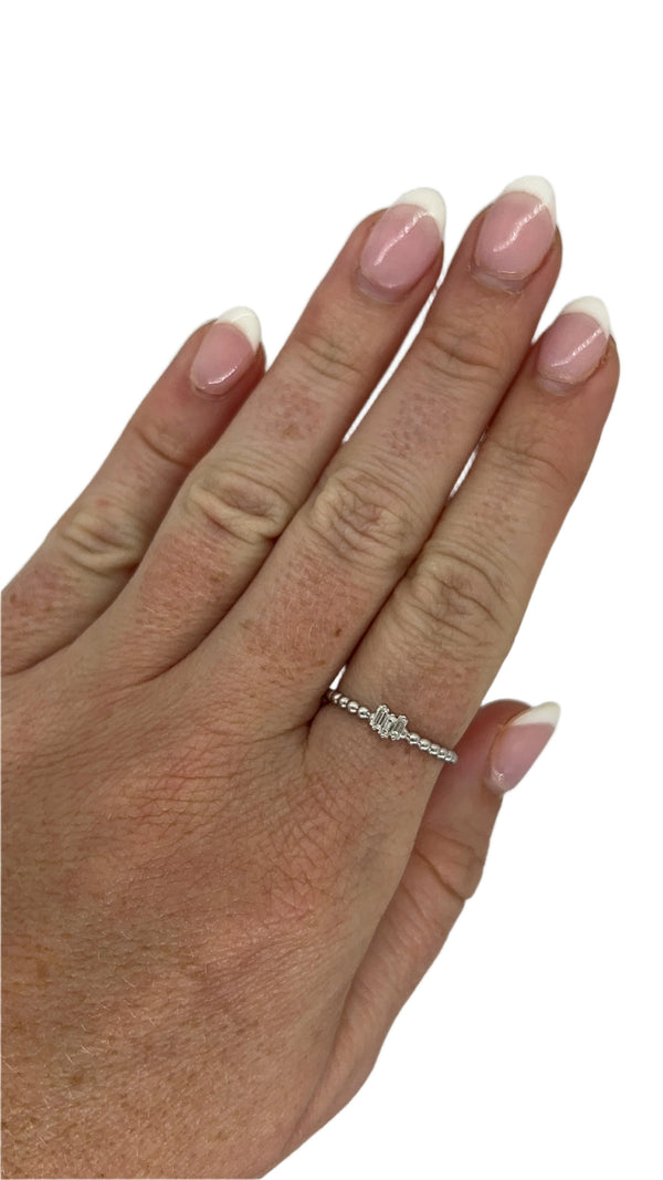 Beaded Baguette Stacker Band