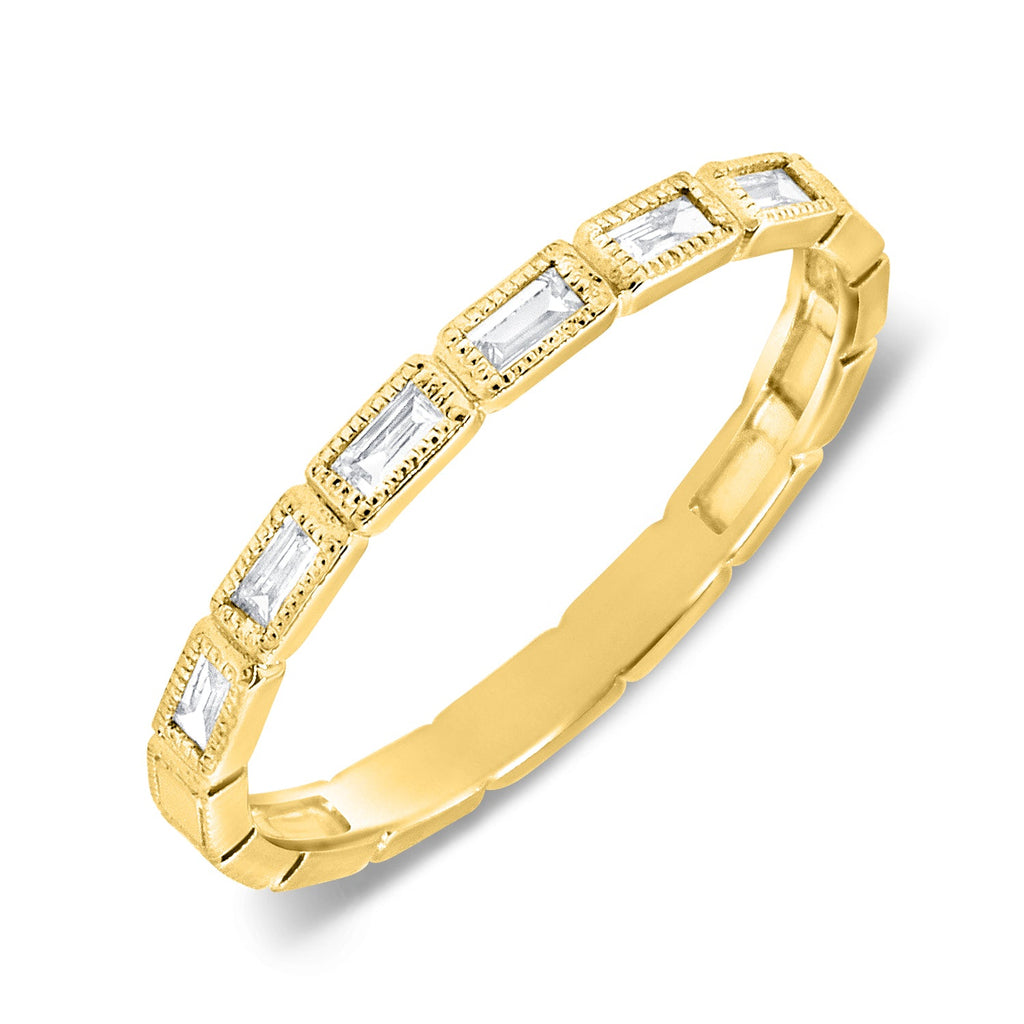 Art Deco East/West Baguette Diamond Ring