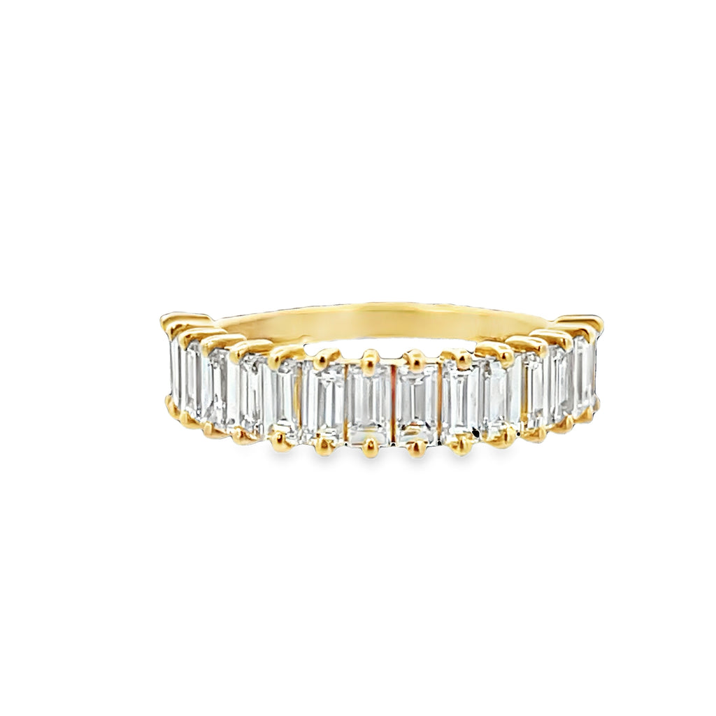 Lab-Grown North/South Baguette Diamond Band