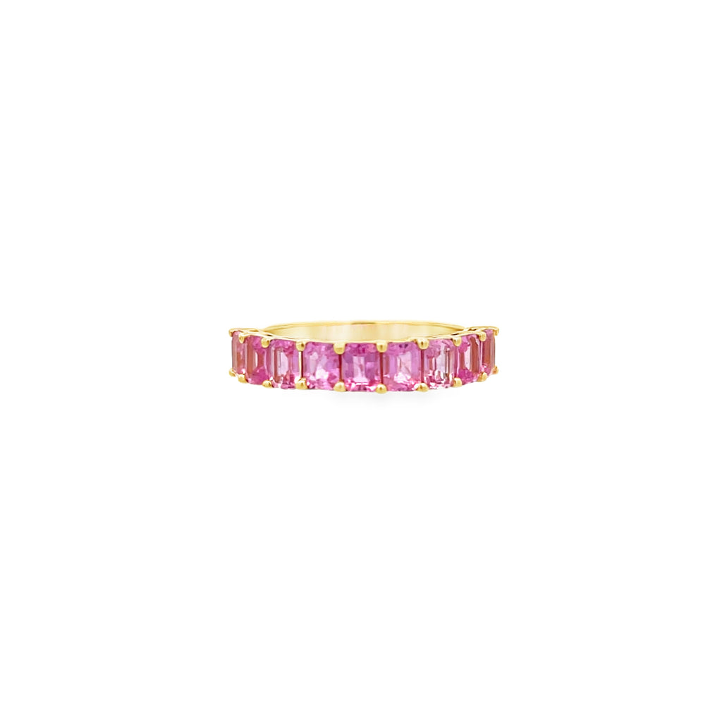 Emerald Pink Sapphire Band