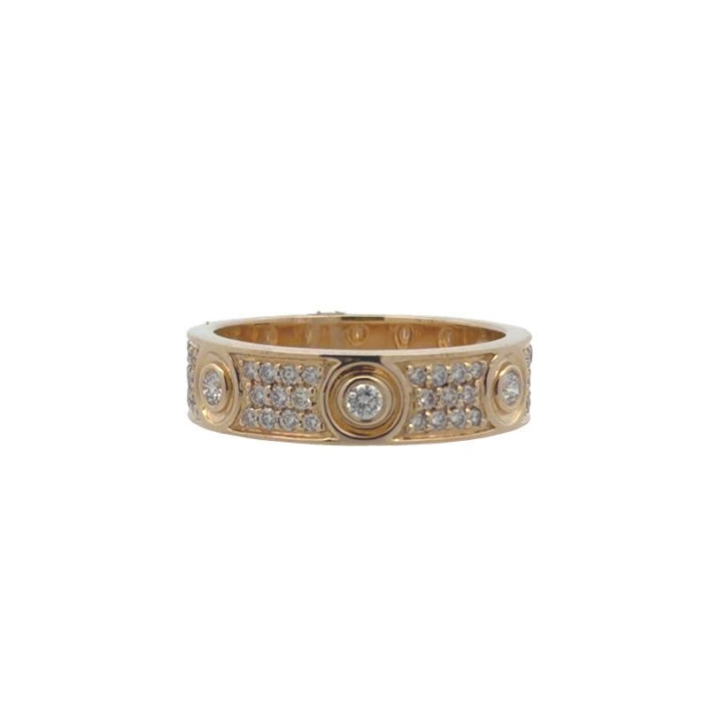 Bezel Diamond Pave Cigar Band