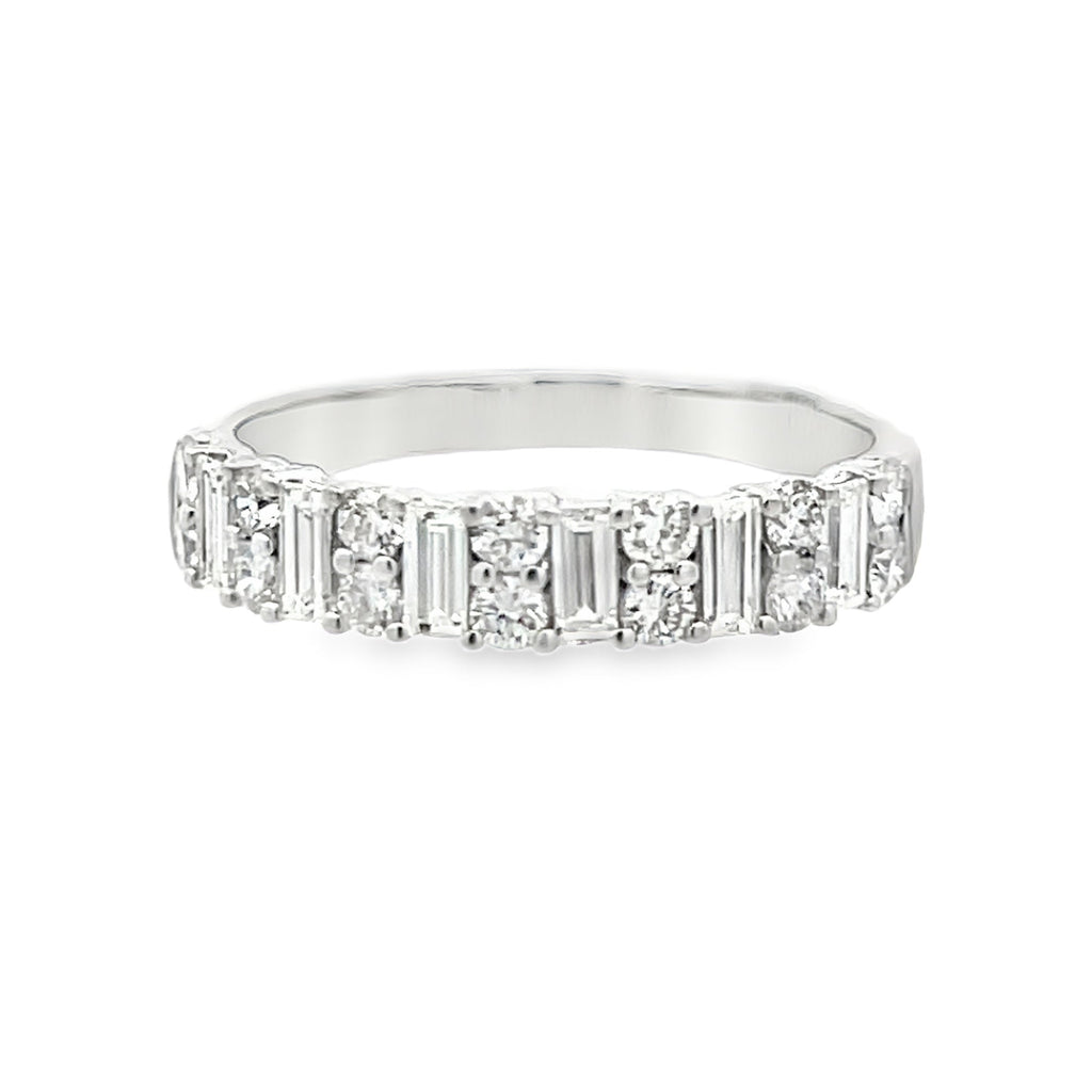 Baguette and Double Round Band