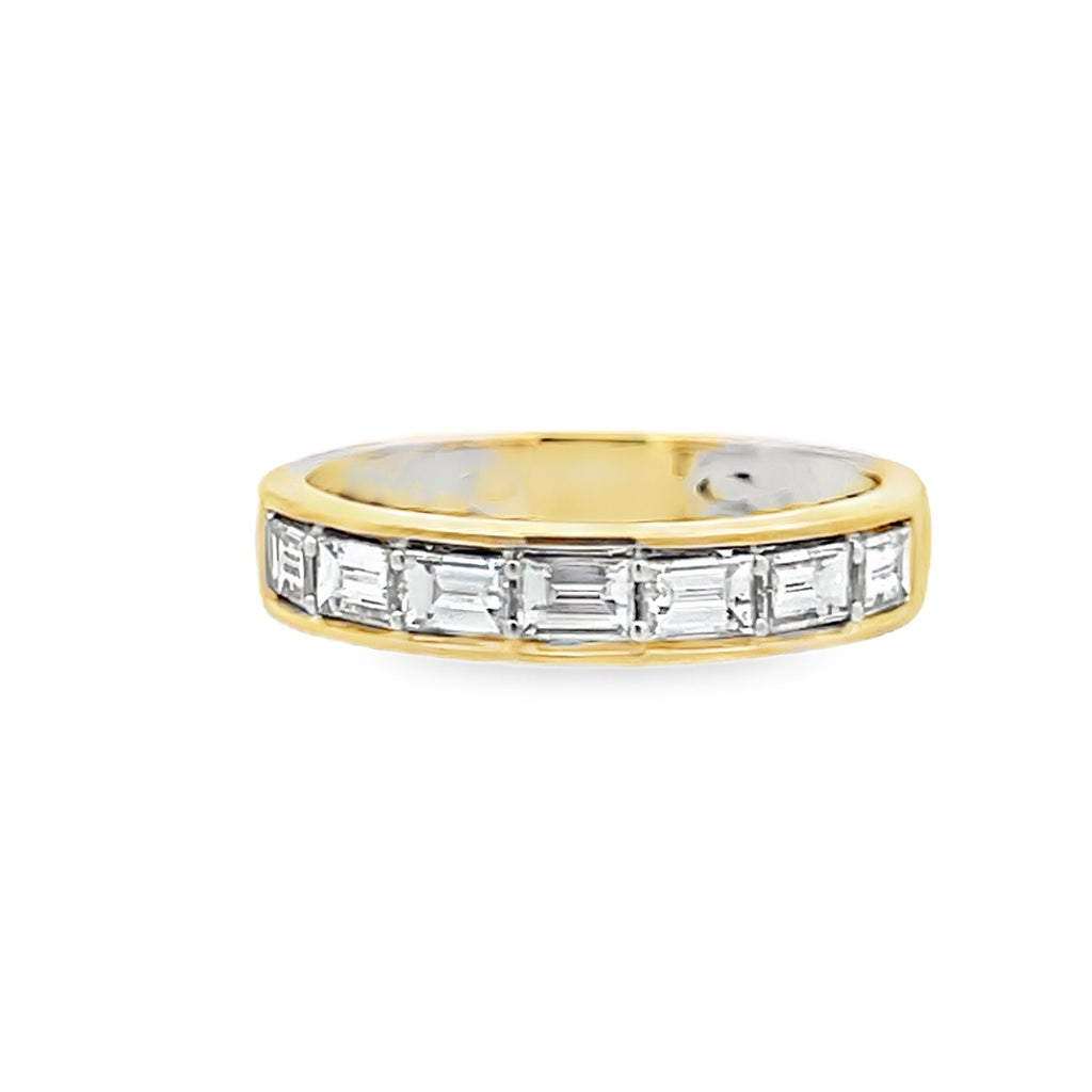E/W Inlay Baguette Band