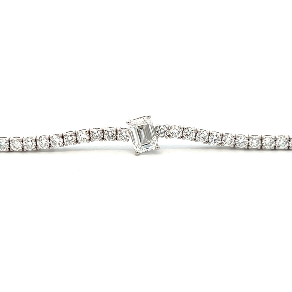 Lab-Grown Fancy Cut Tennis Bracelet