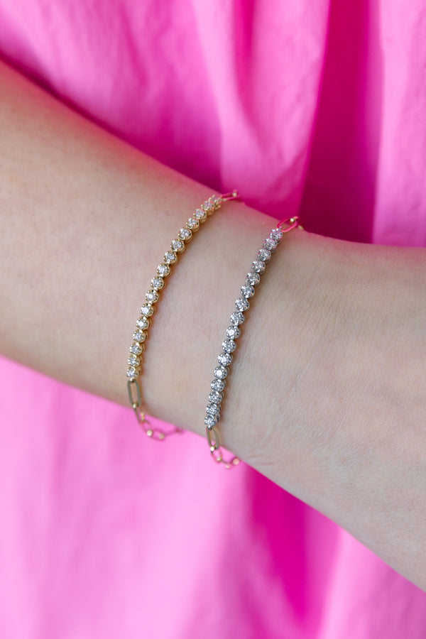 Bottom Bracelet is Two-Tone Option