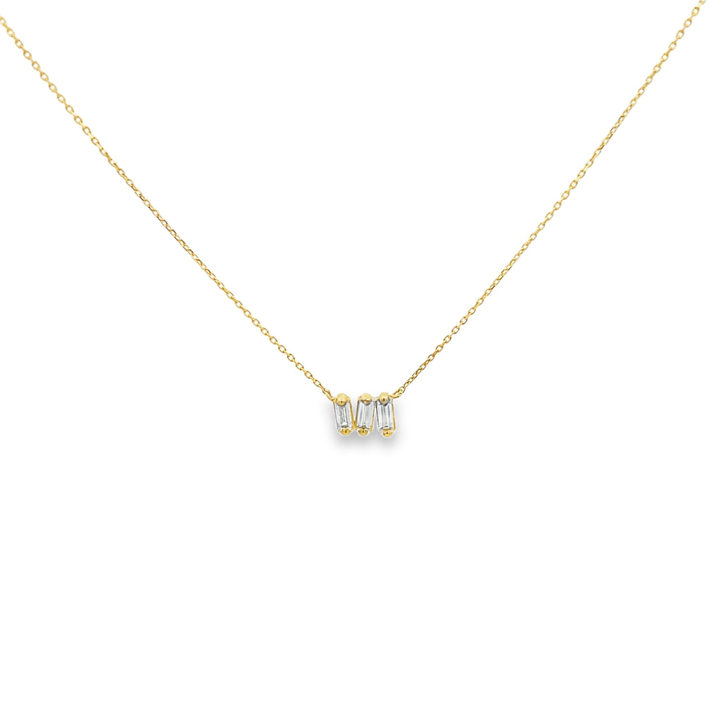 Mini Scattered Baguette Necklace