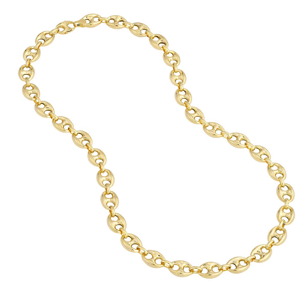 10mm Puff Mariner Chain Necklace