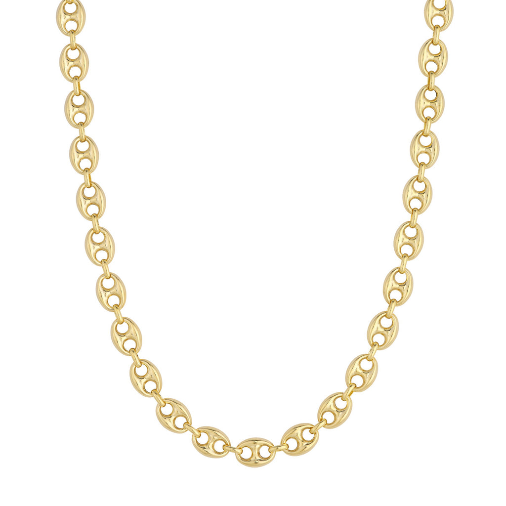 10mm Puff Mariner Chain Necklace