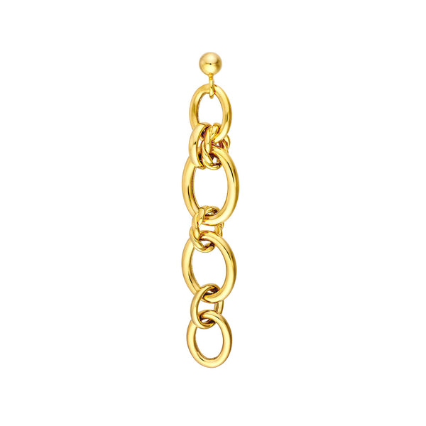 Oval Chain Dangle Earrings