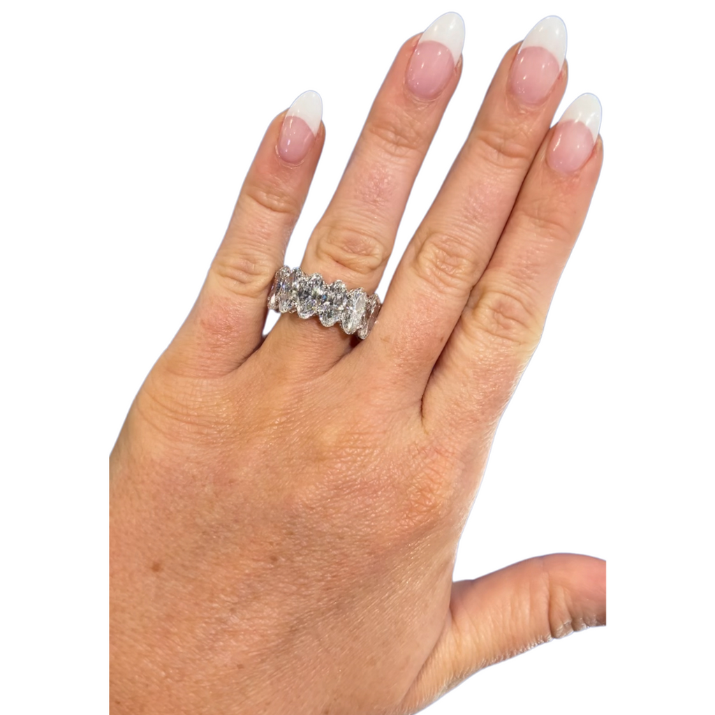 Lab-Grown Moval Full Eternity Band