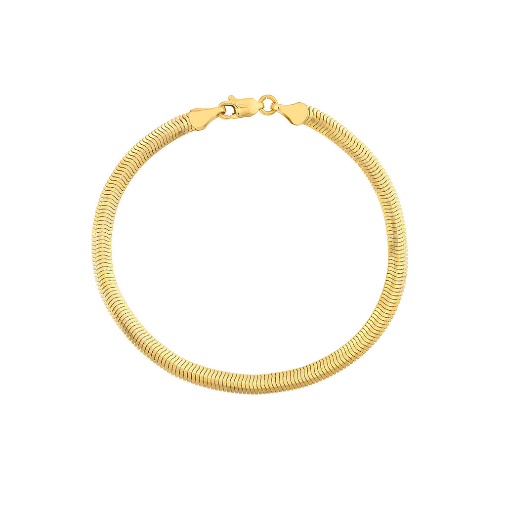 4.2mm Light Oval Snake Chain Bracelet