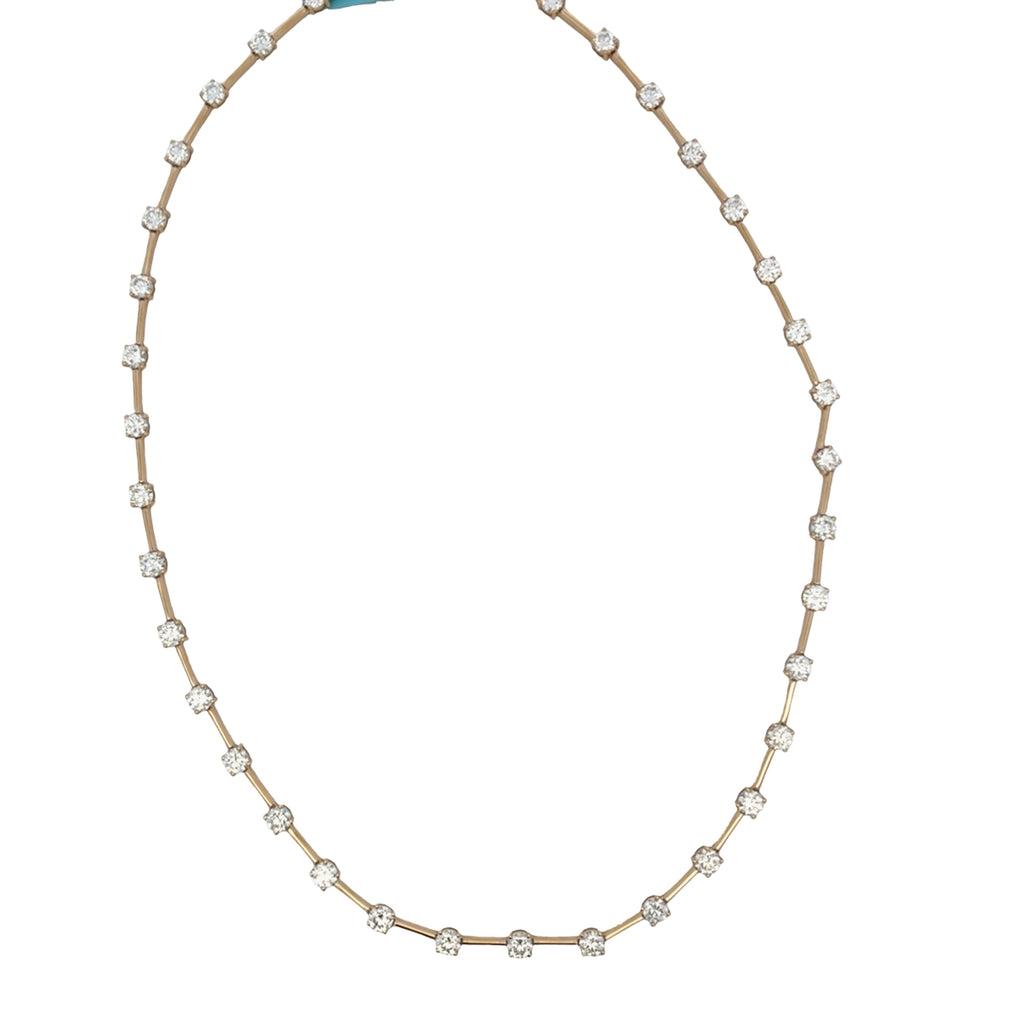 Lab-Grown Negative Space Tennis Necklace