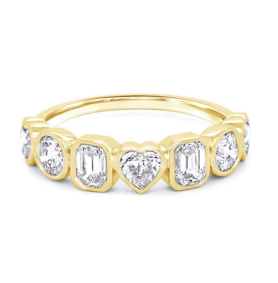 Lab-Grown Mix-Shape Bezel Band