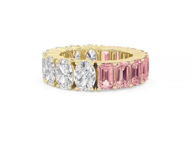 Pink Lab-Grown Diamond Eternity Band