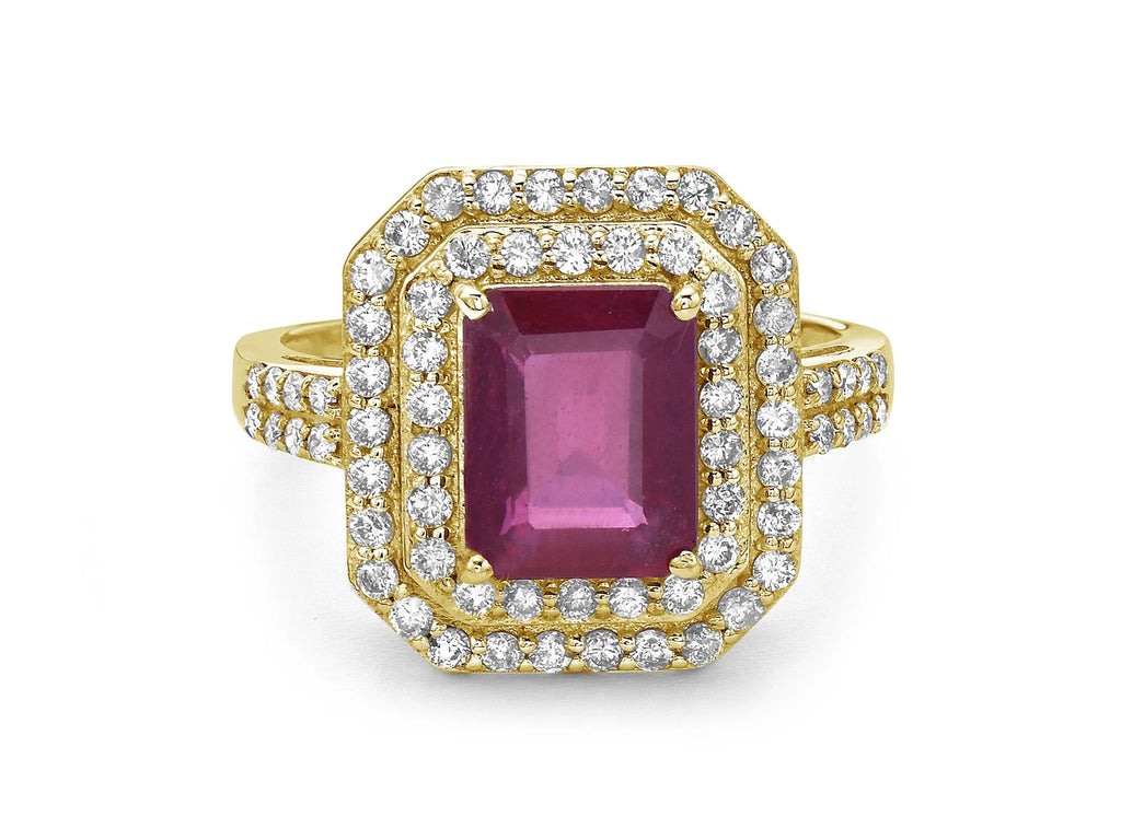 Ruby & Diamond Cocktail Ring