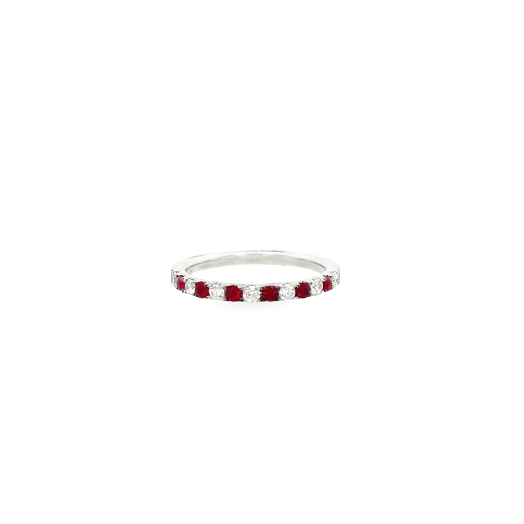 Diamond & Ruby Alternating Band