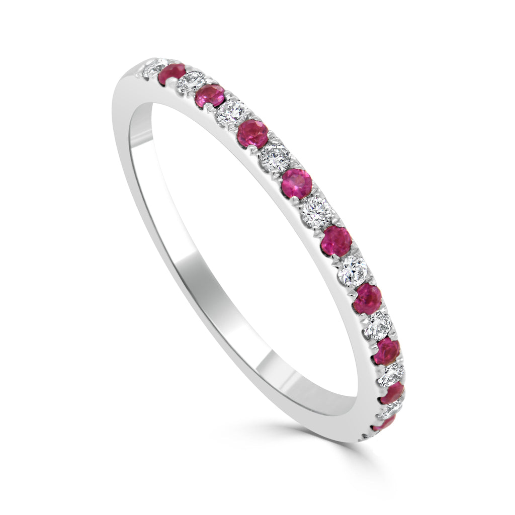 Diamond & Ruby Alternating Band