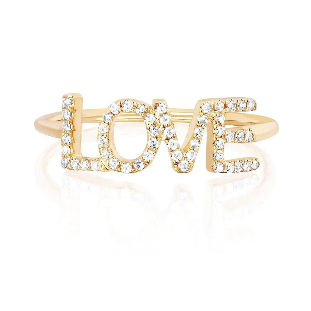 Diamond "Love" Ring