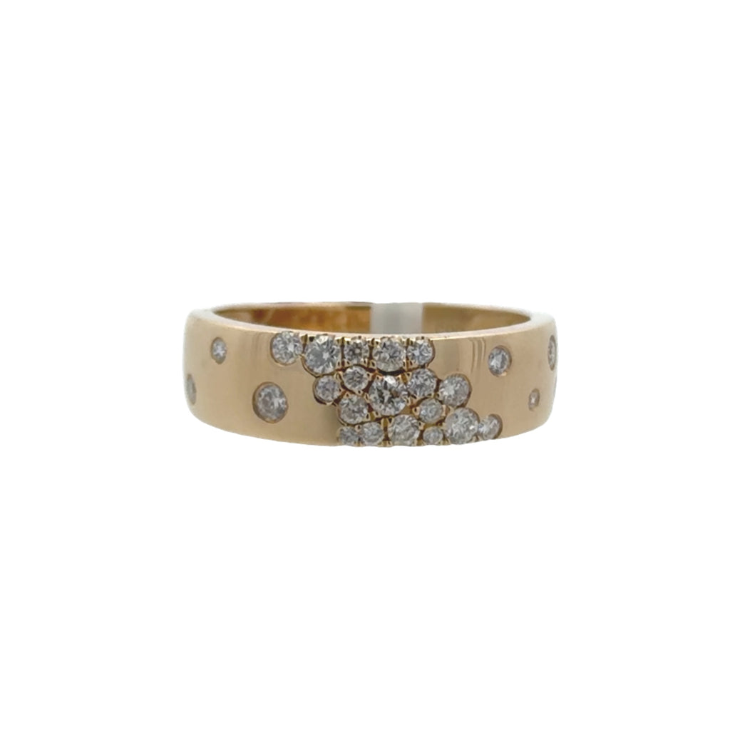 Scattered Diamond Cluster Cigar Band