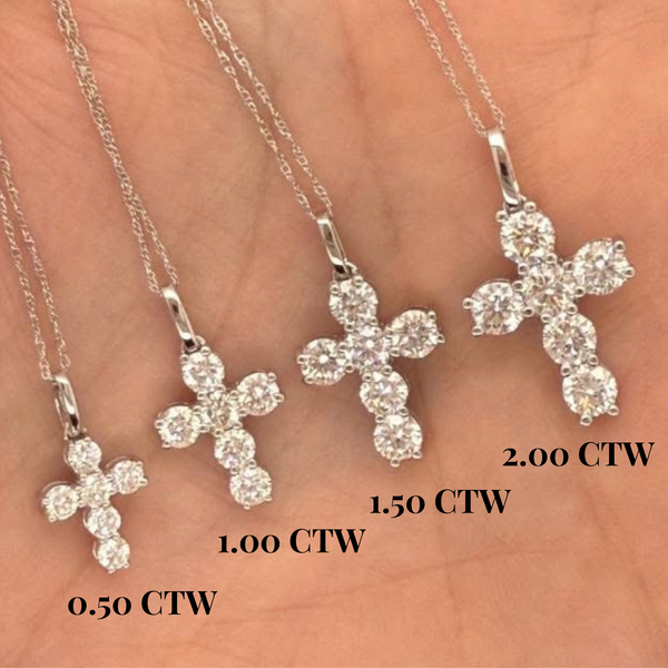 Everyday Lab-Grown Diamond Cross Necklace