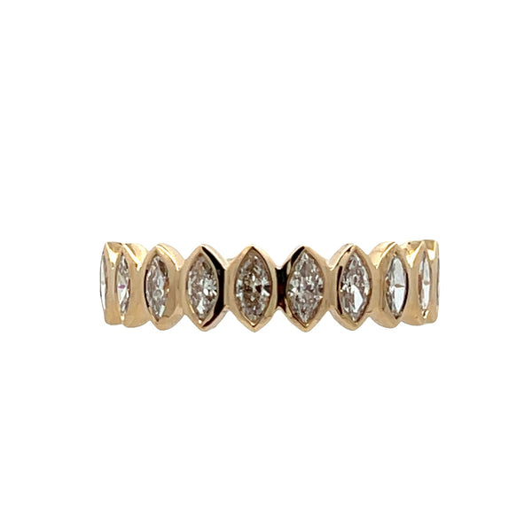 Lab-Grown Bezel Marquise Band