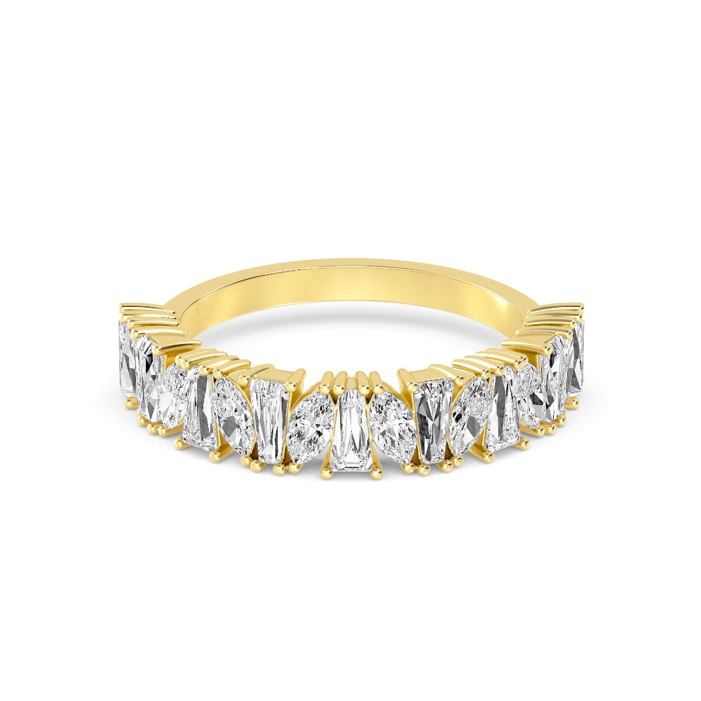 Lab-Grown Tapered Baguette & Marquise Band