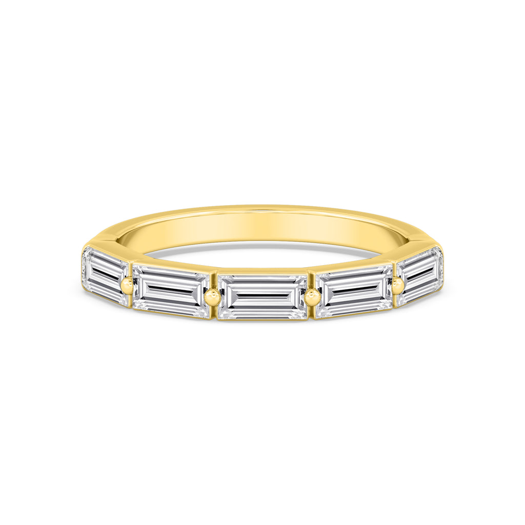 Lab-Grown E/W Baguette Band