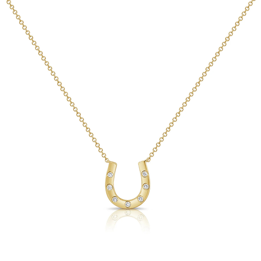 Diamond Horseshoe Necklace