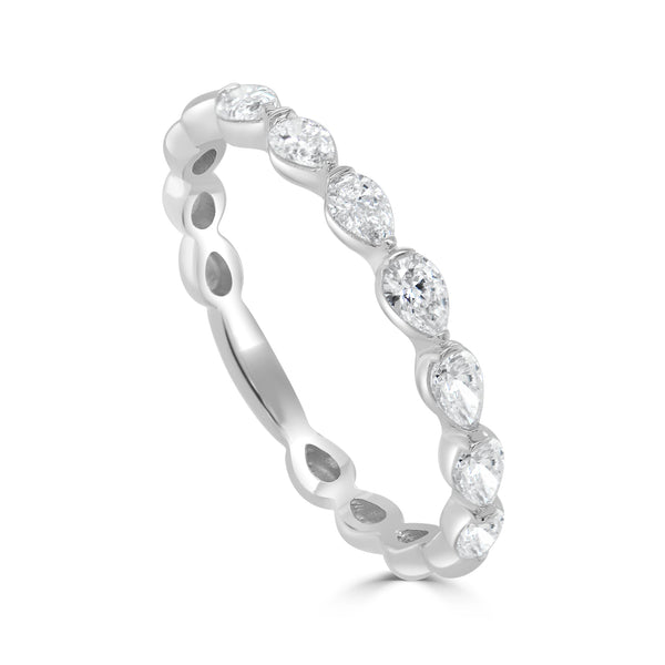 East/West Pear Shape Stackable Band