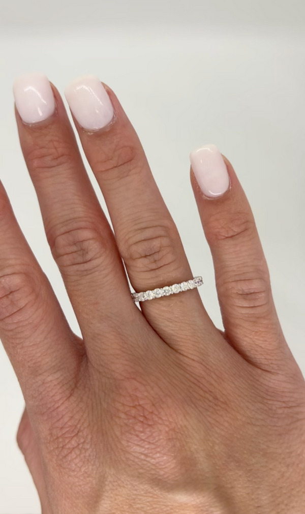 Diamond Champagne Eternity Band