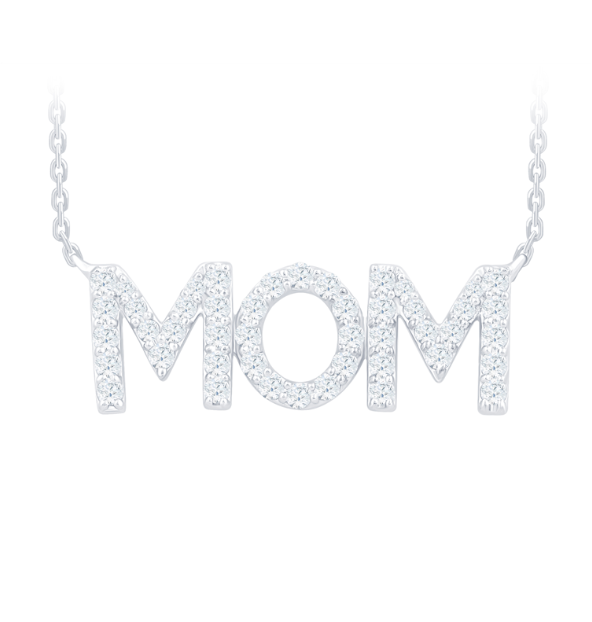 Diamond "MOM" Necklace