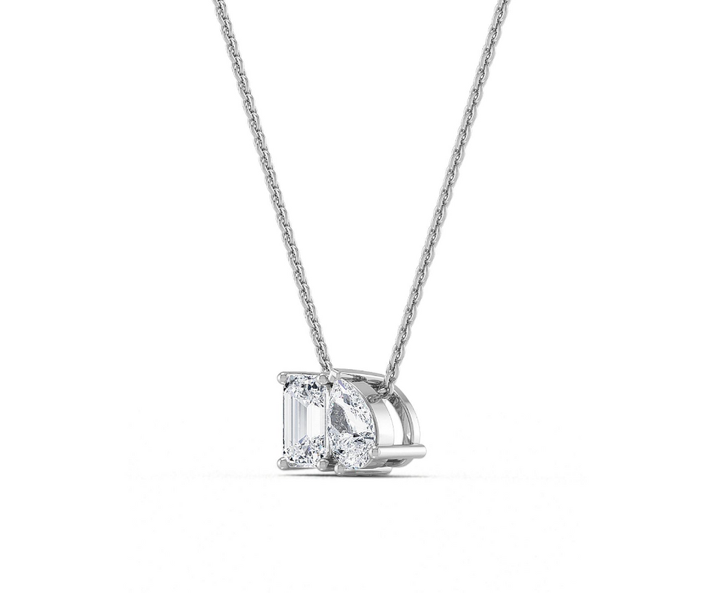 Lab-Grown Toi Et Moi Pendant Necklace