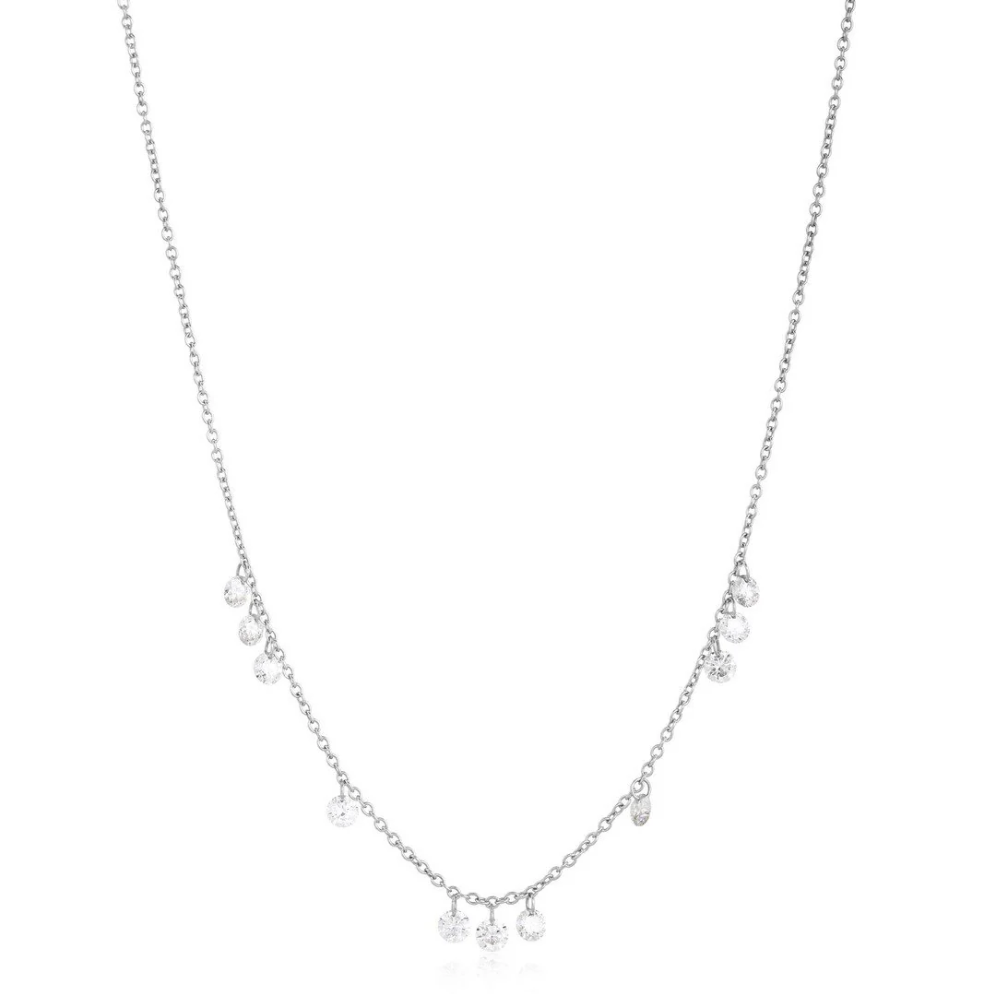 Drilled Diamond Necklace